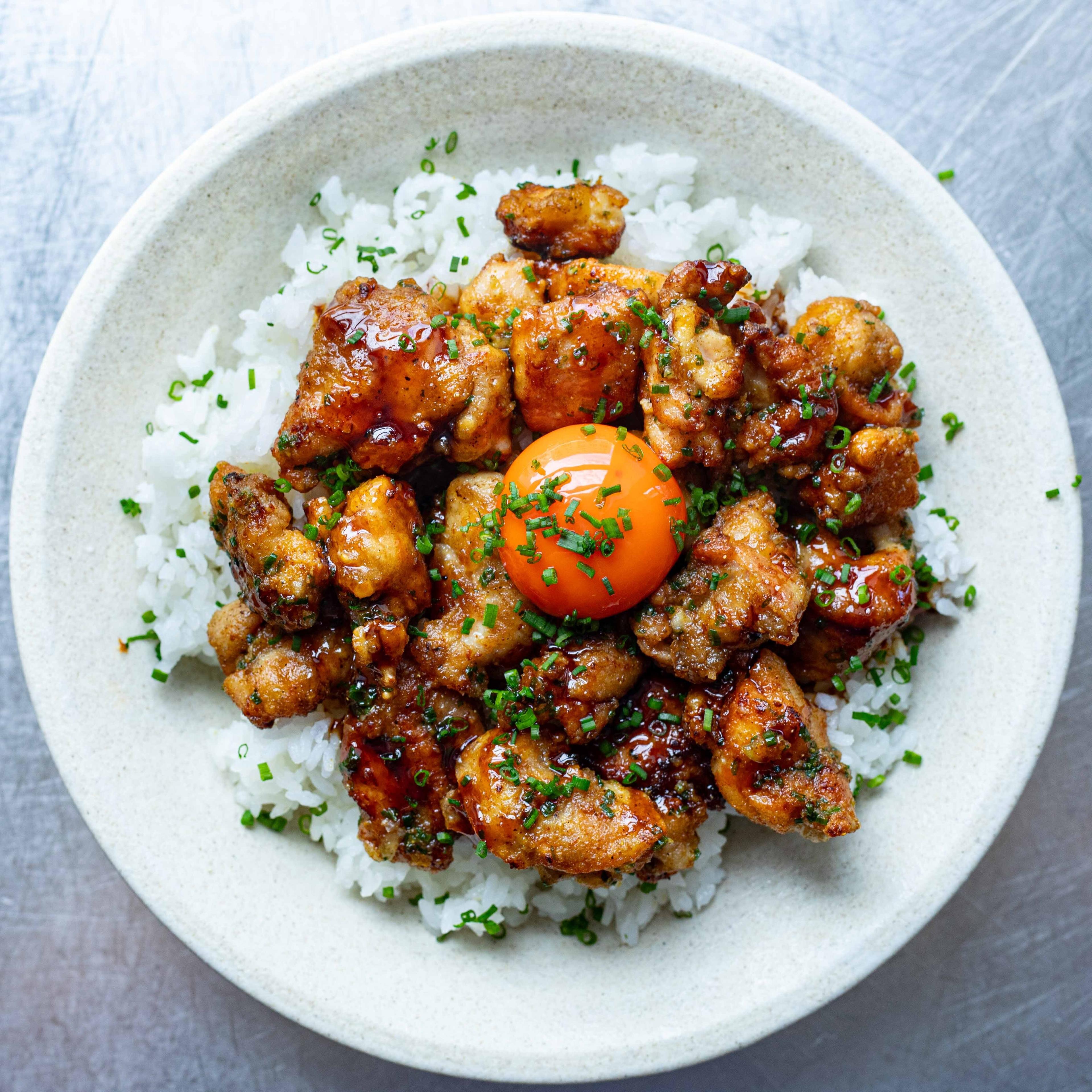 Garlic Butter Crispy Chicken Rice