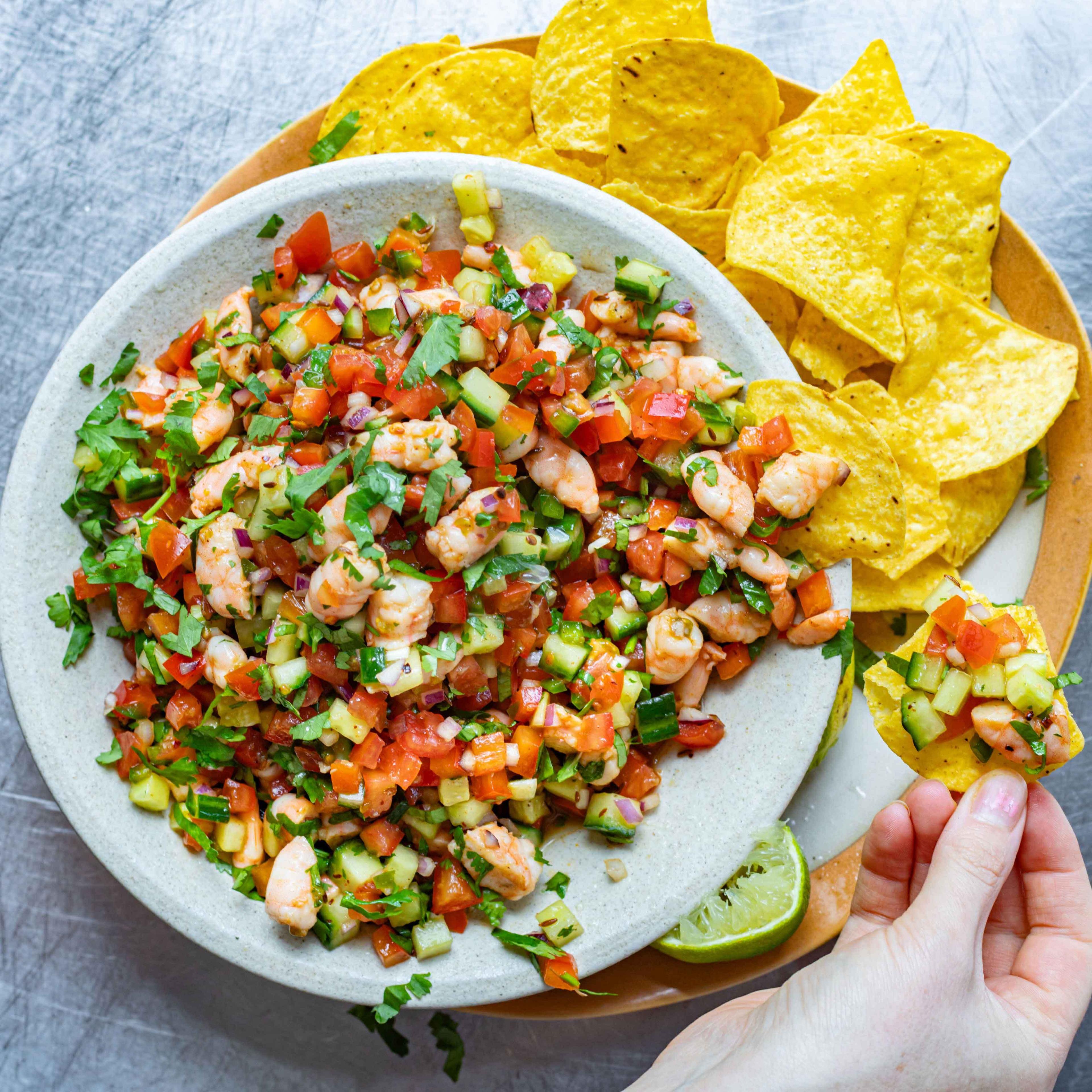 Ginger Soy Prawn Ceviche