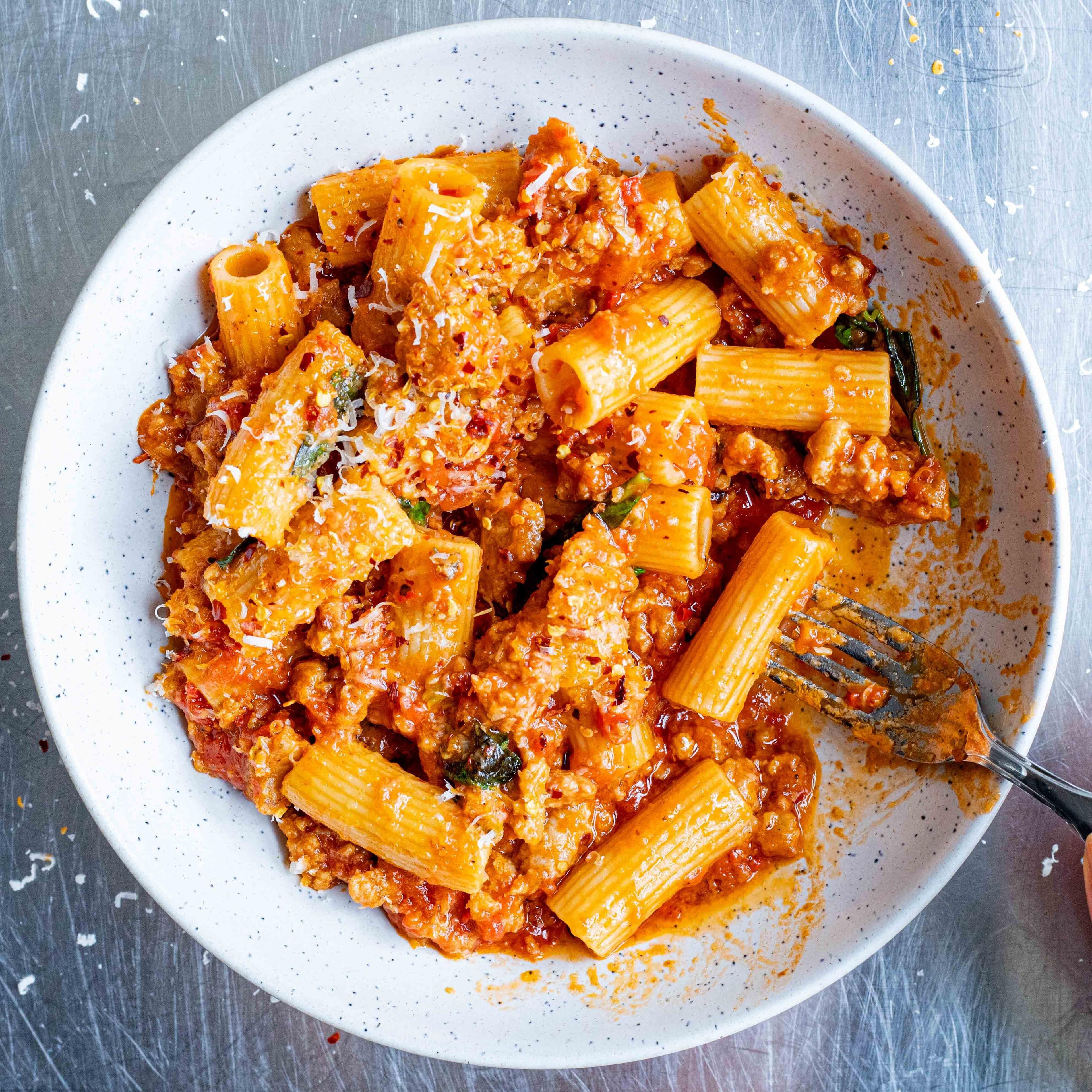 Spicy Sausage Arrabbiata Pasta Recipe