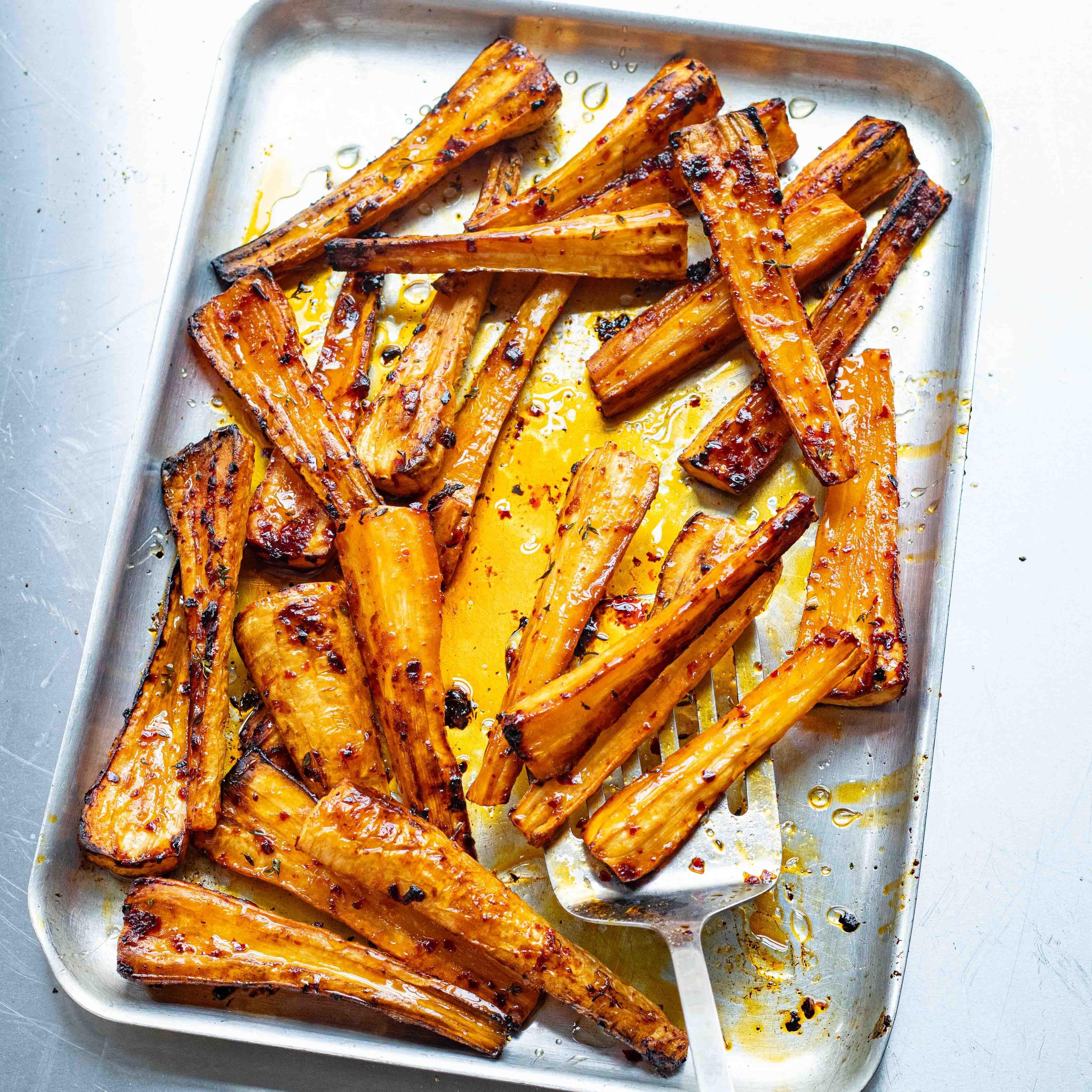 Harissa Honey Roast Parsnip Recipe