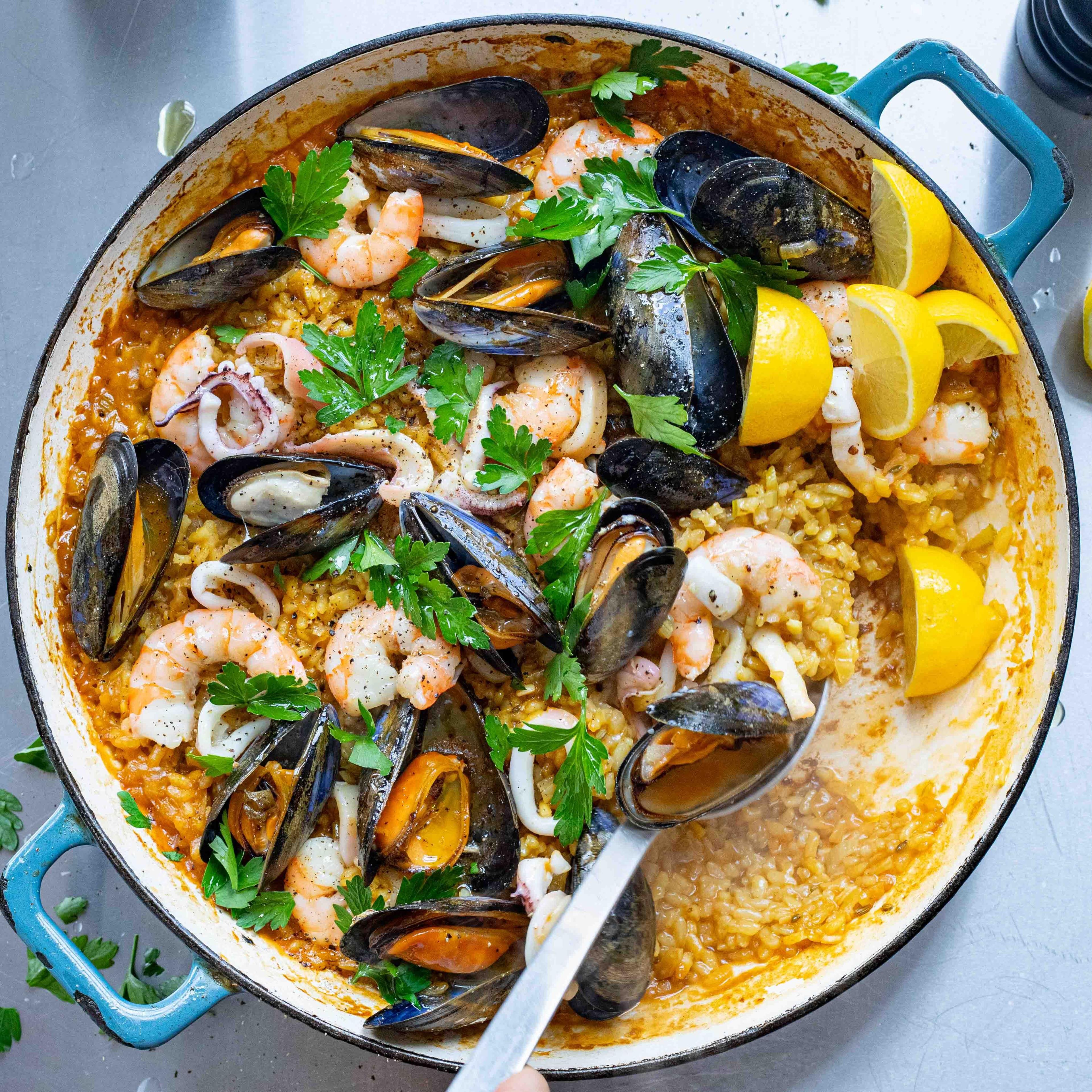 Seafood Paella Recipe