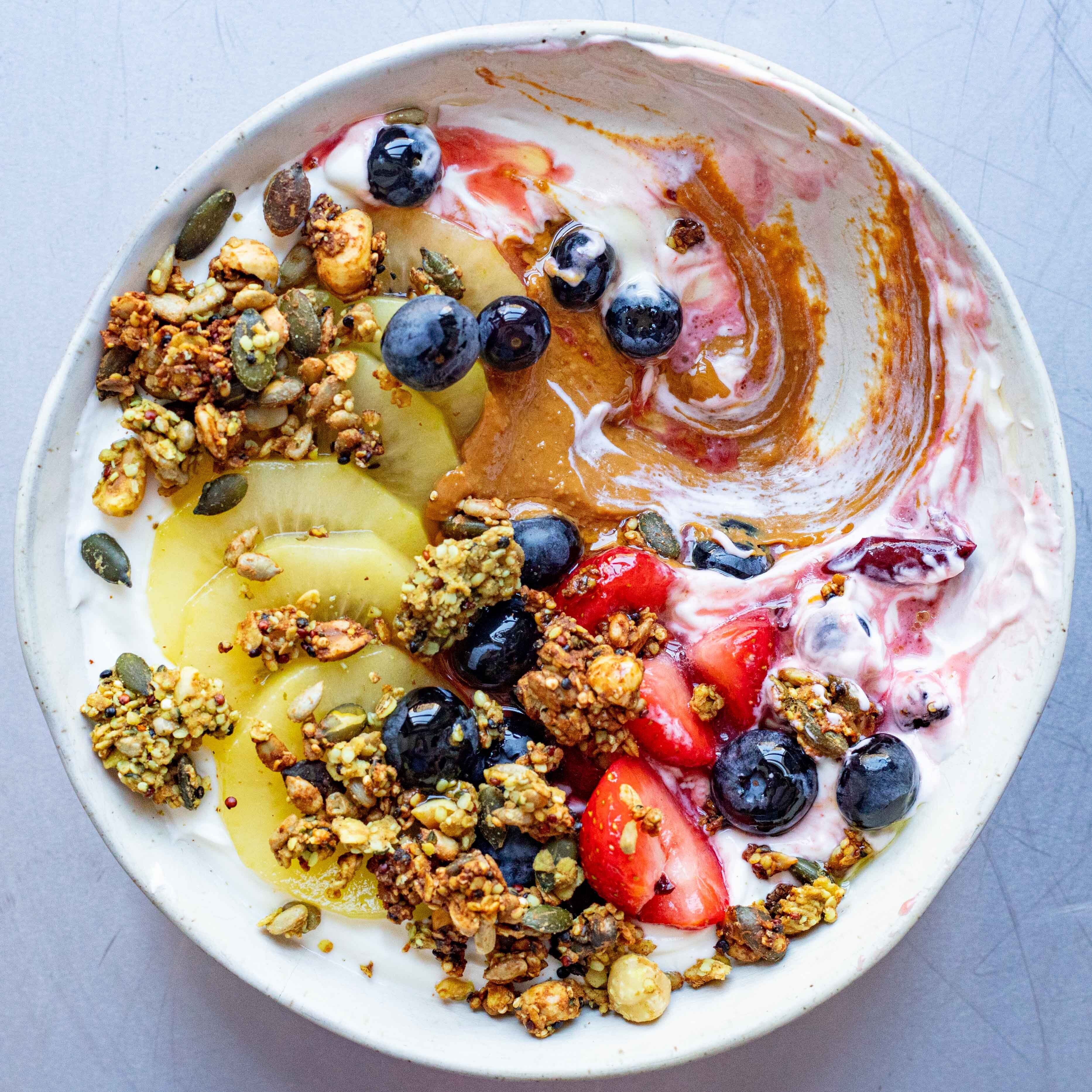 Yoghurt Bowl With High Protein Granola