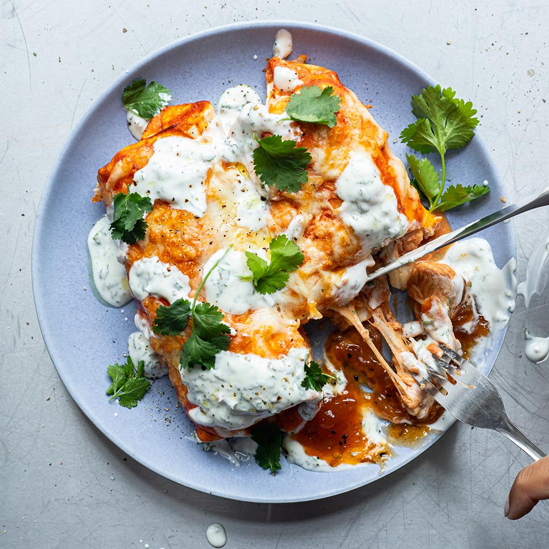 Chicken Tikka Enchiladas