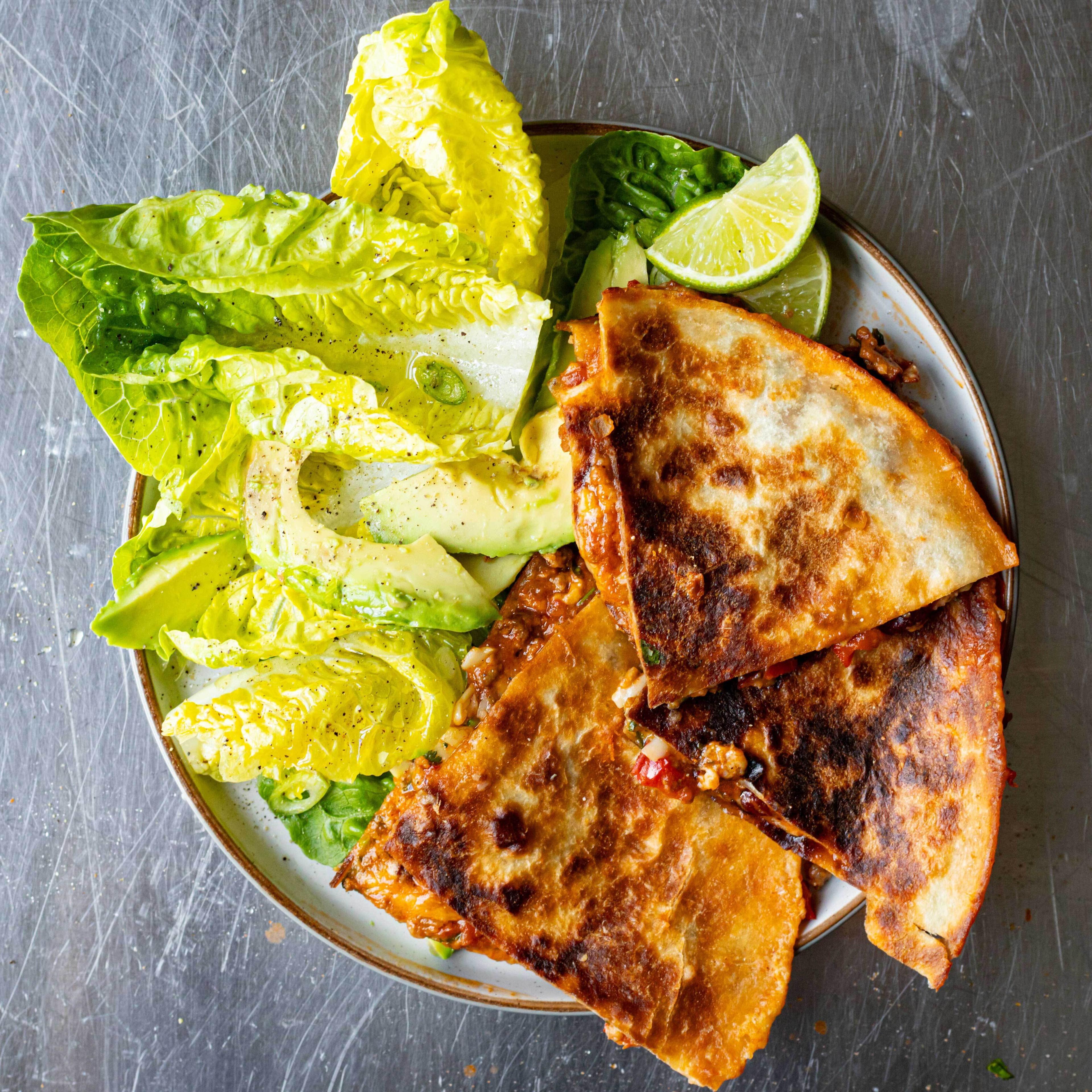 Batch Recipe Cheesy Chilli Quesadillas