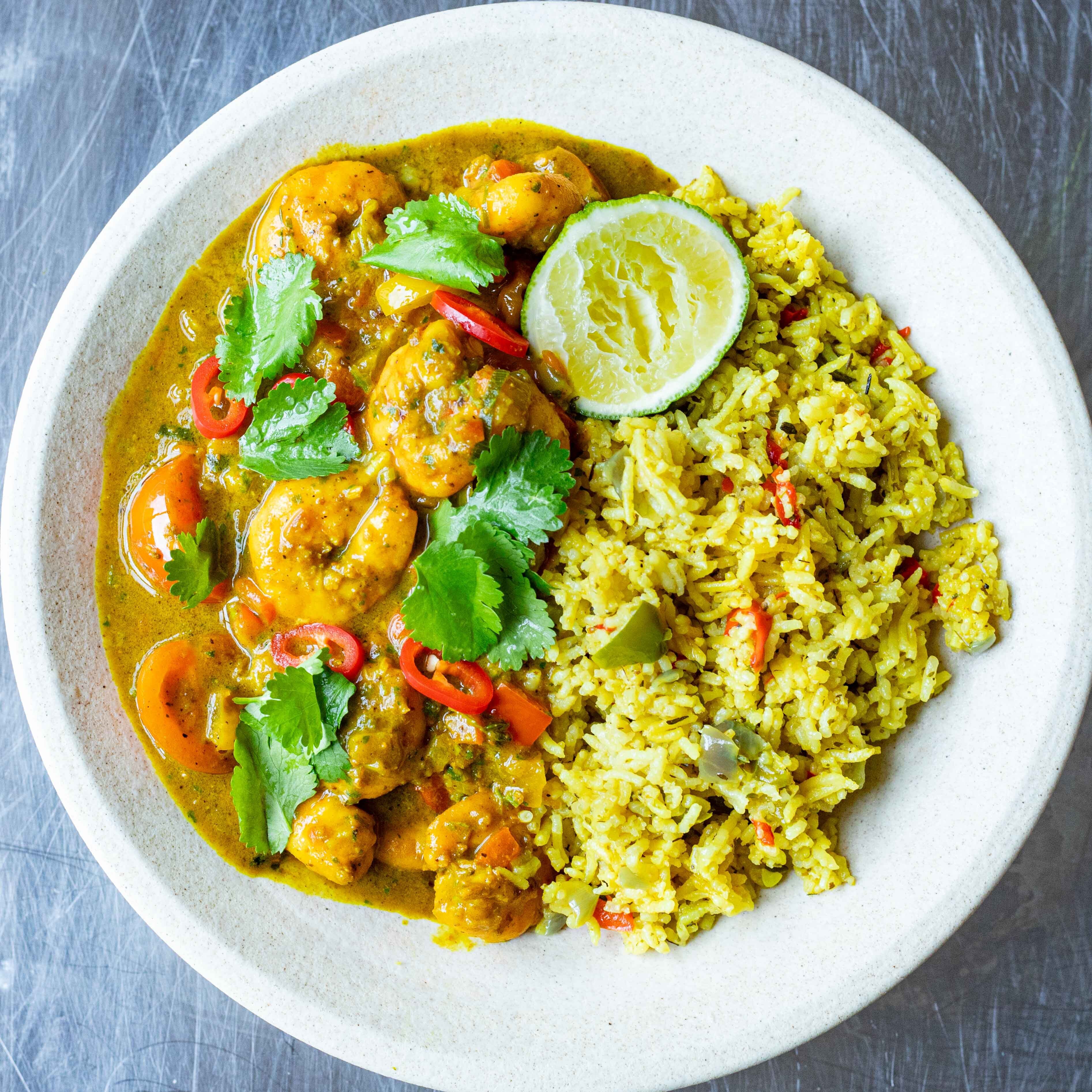 Caribbean Prawn Curry