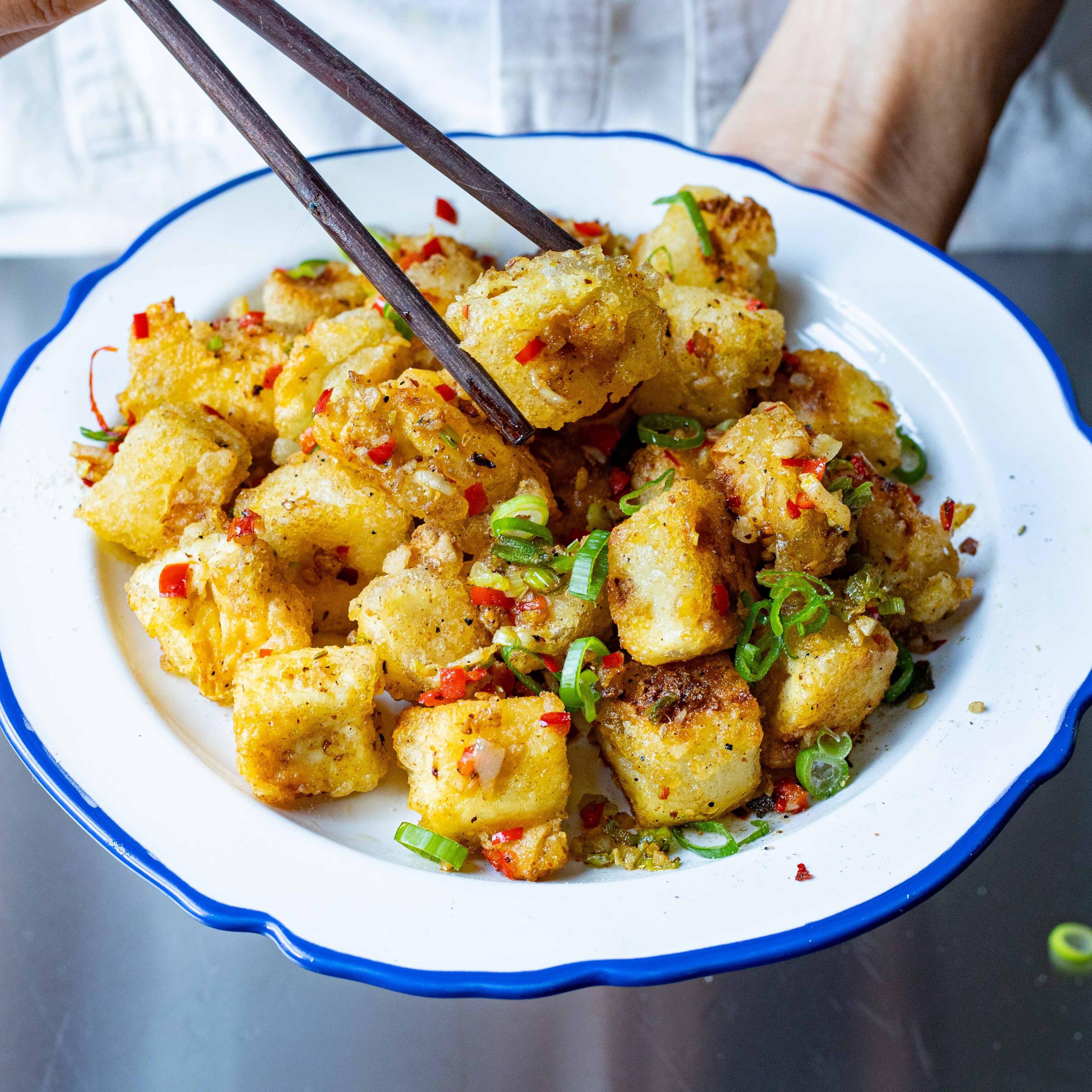 Fried Salt Pepper Tofu