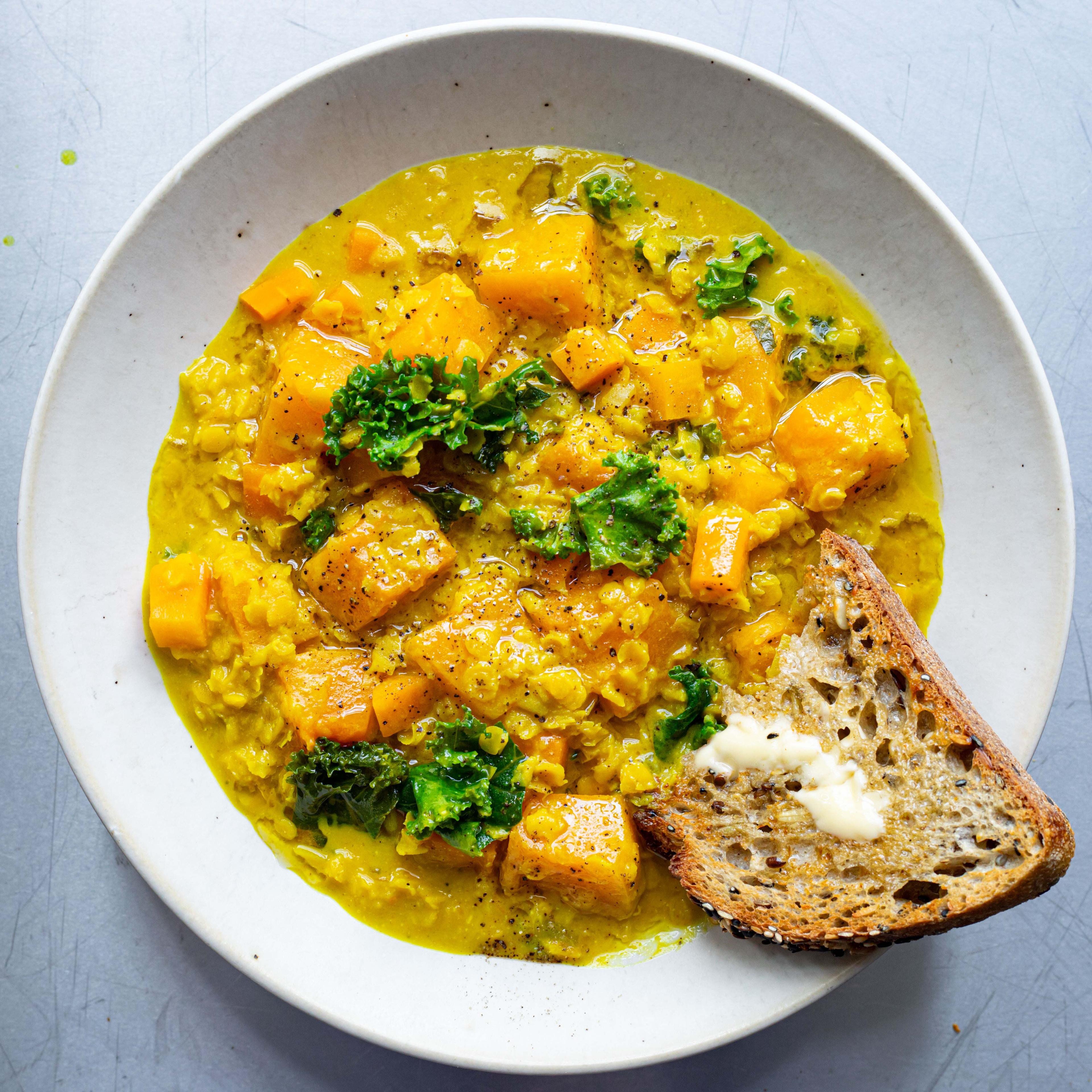 Immune Boosting Ginger Turmeric Coconut Lentils