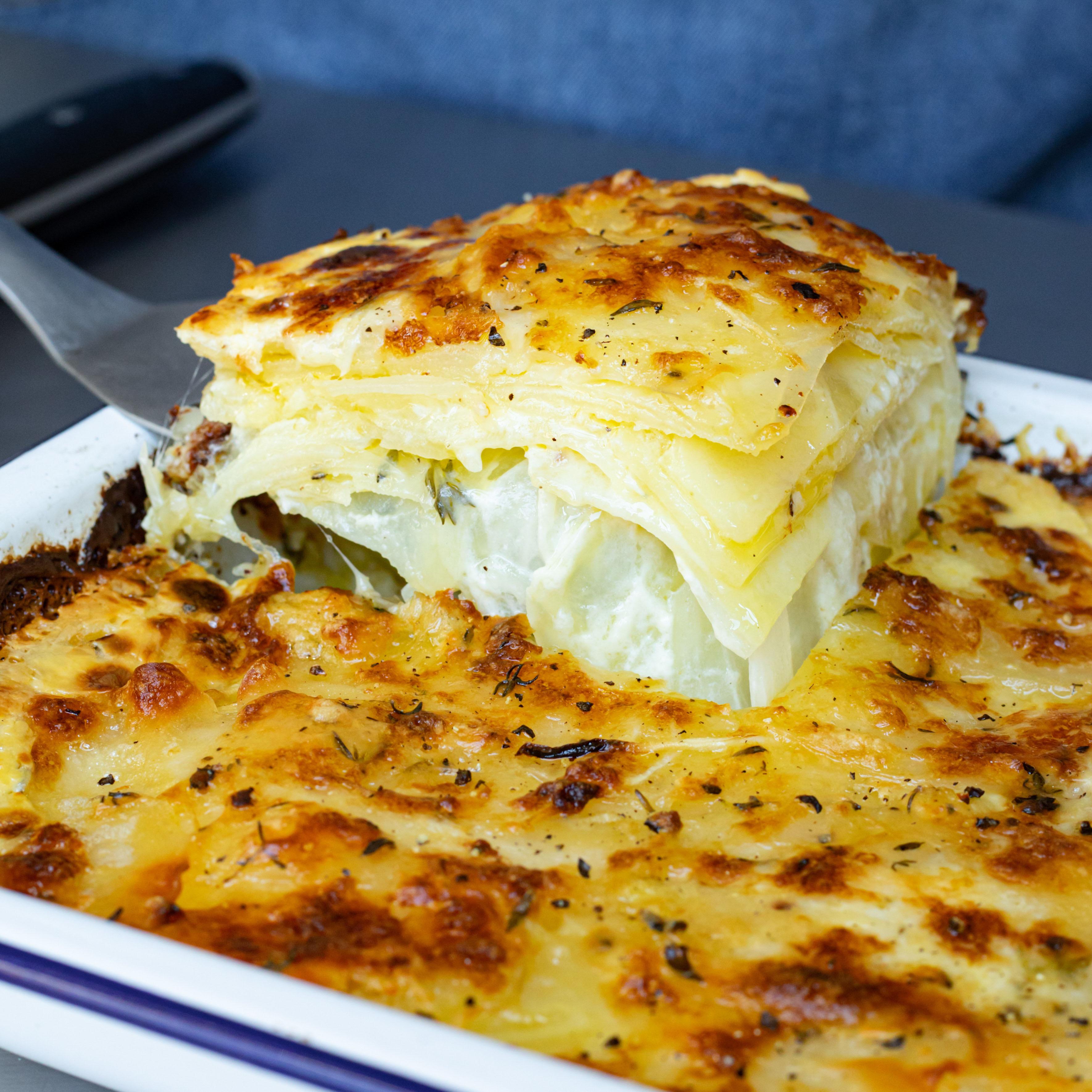 Potato Saffron Gratin