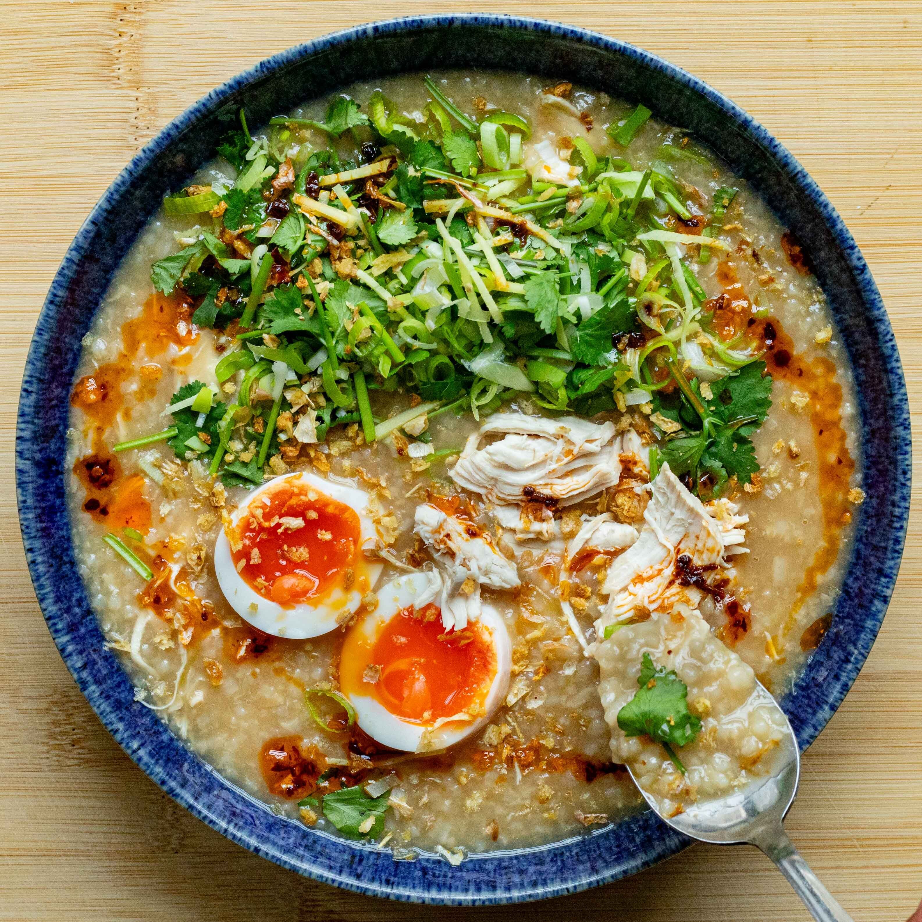 Shredded Chicken Congee