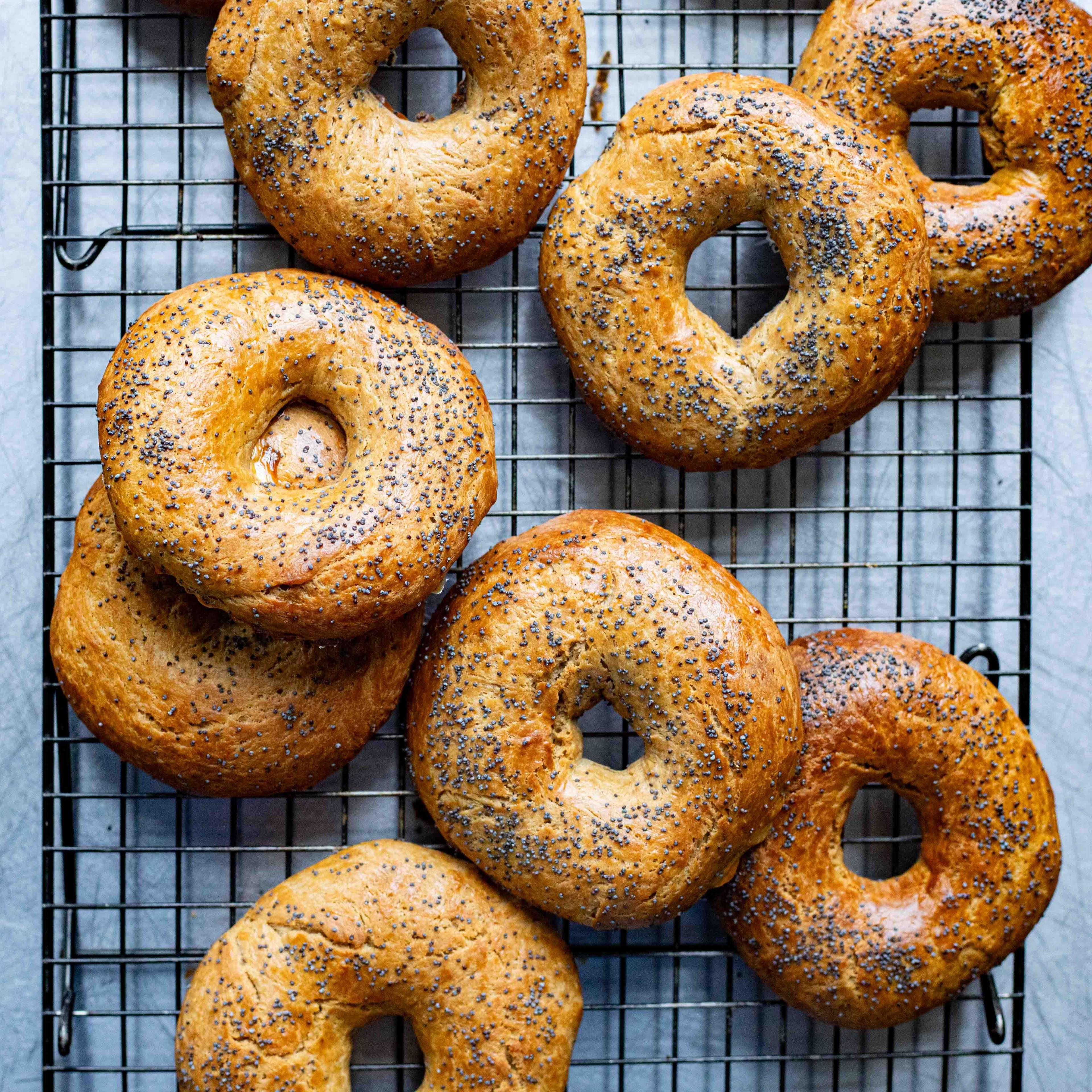 Spiced Brioche Poppy Seed Bagels