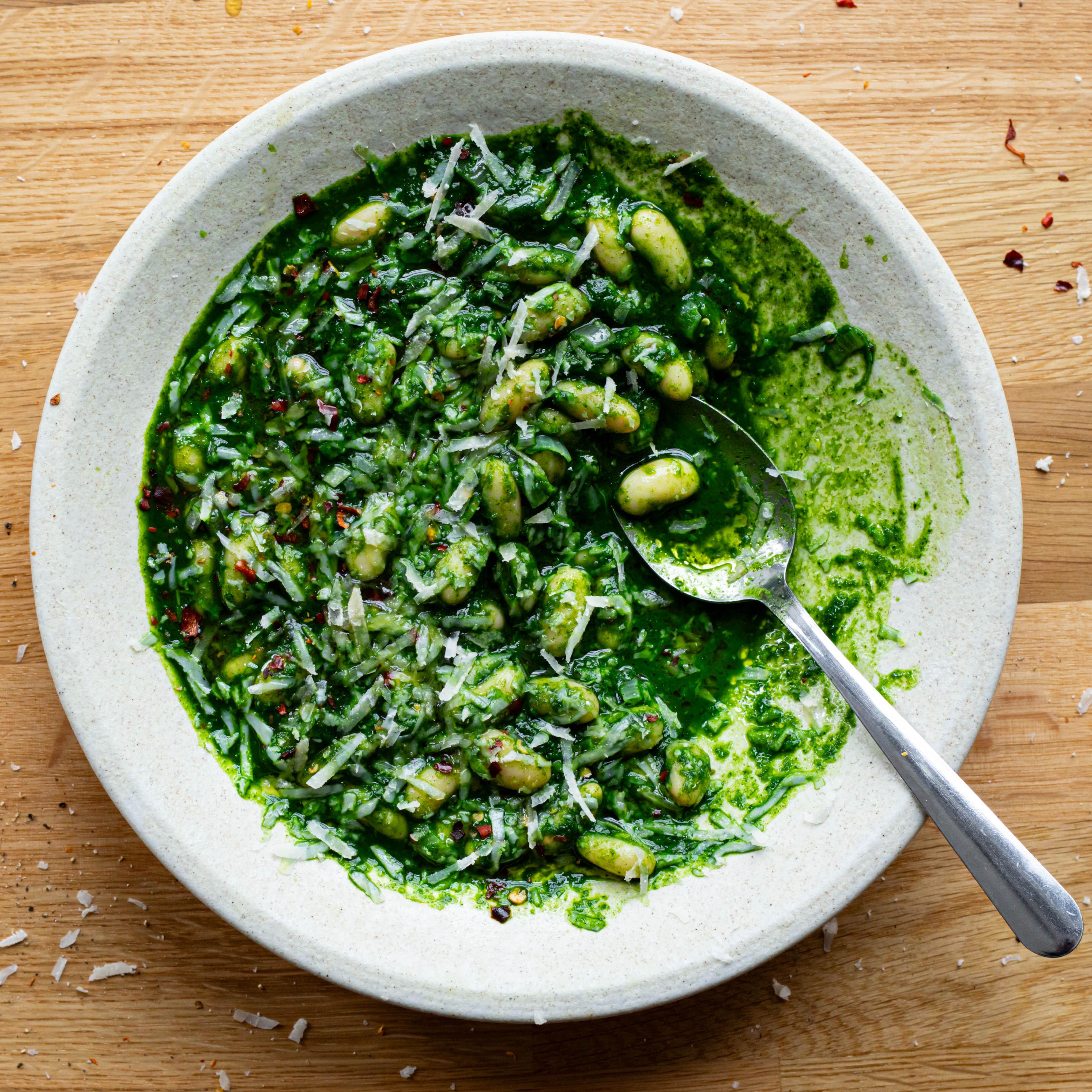 Cavolo Nero Pesto Beans