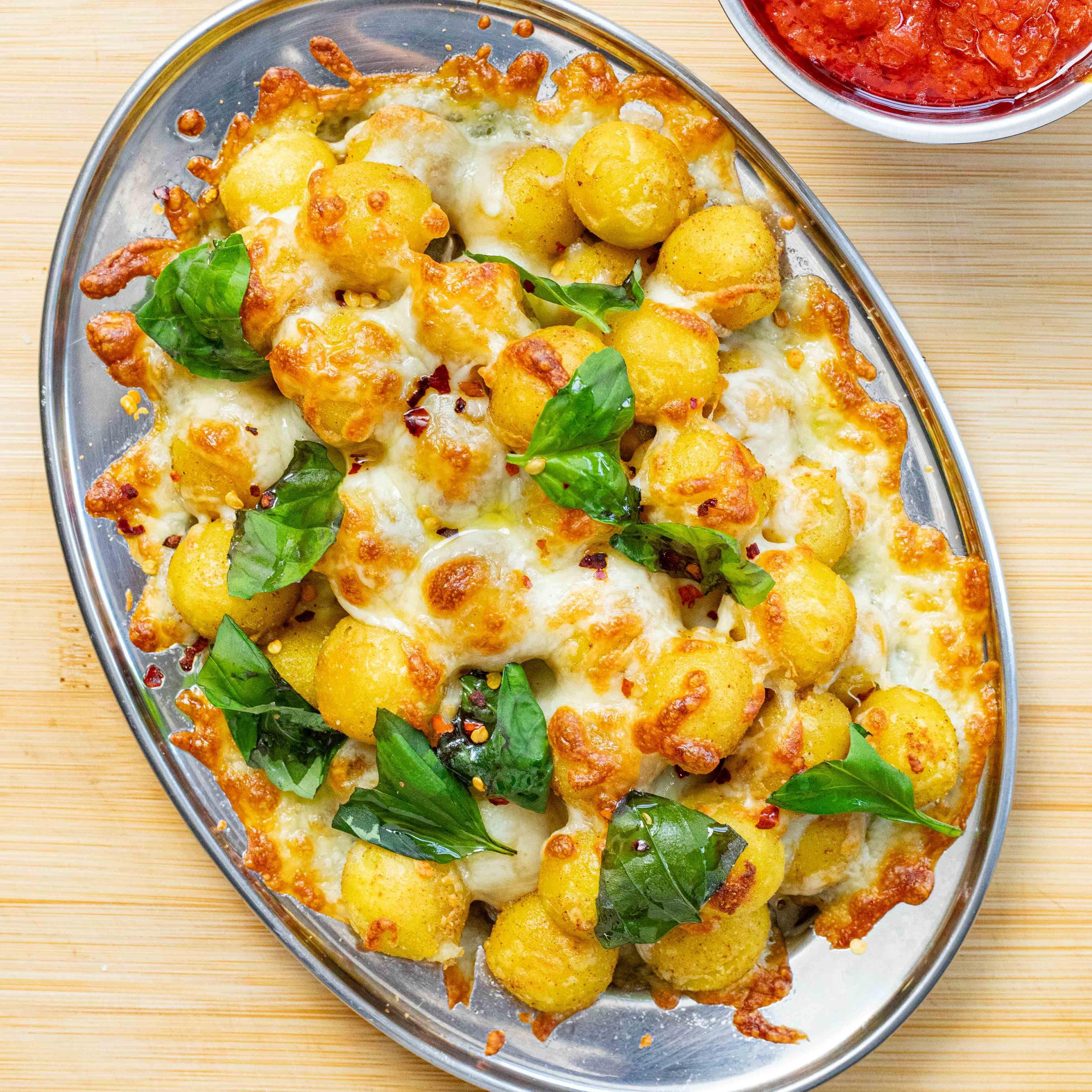 Cheesy Pull apart Garlic Gnocchi