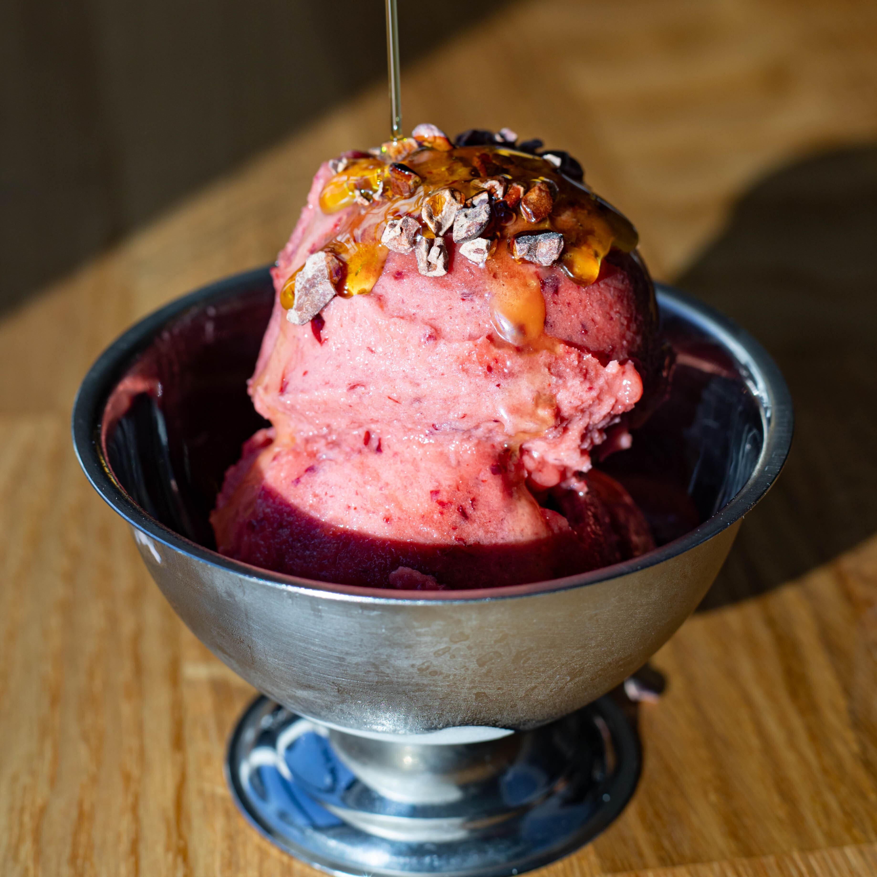 Cherry Kefir Ice Cream