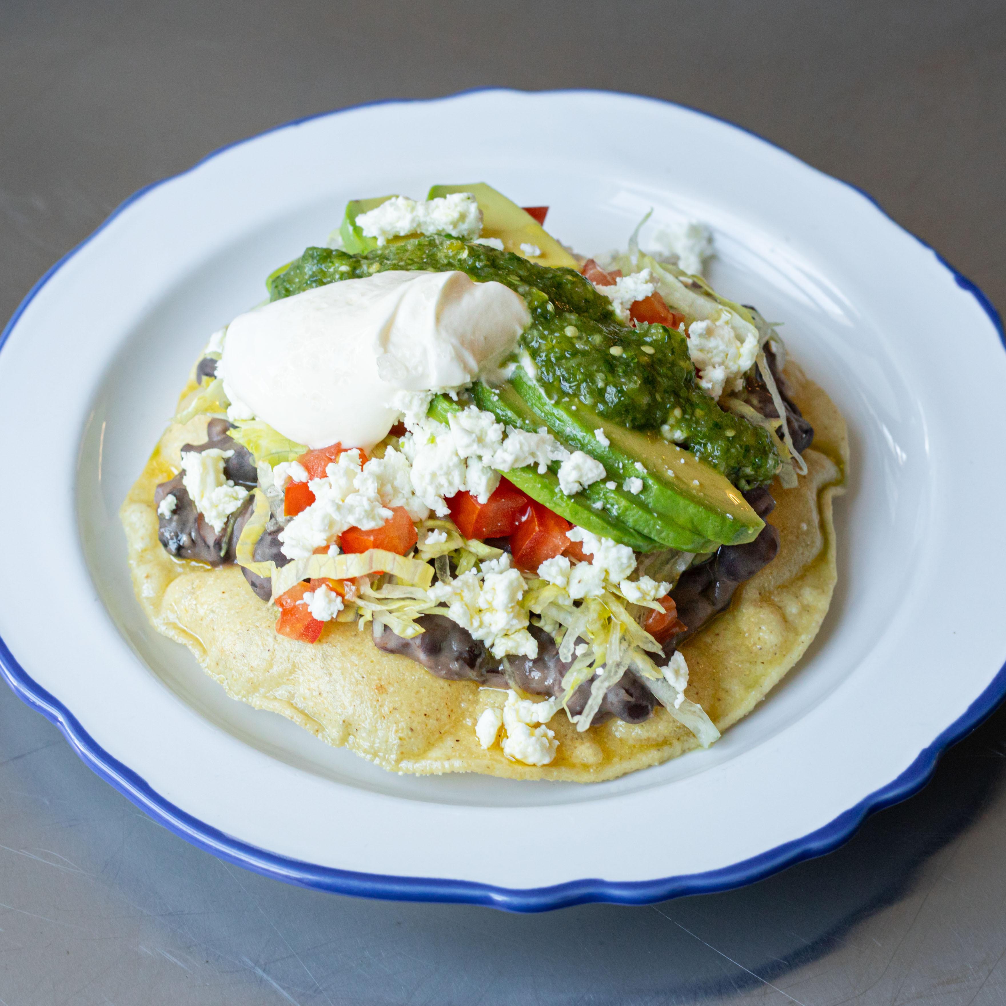 Refried Bean Tostada