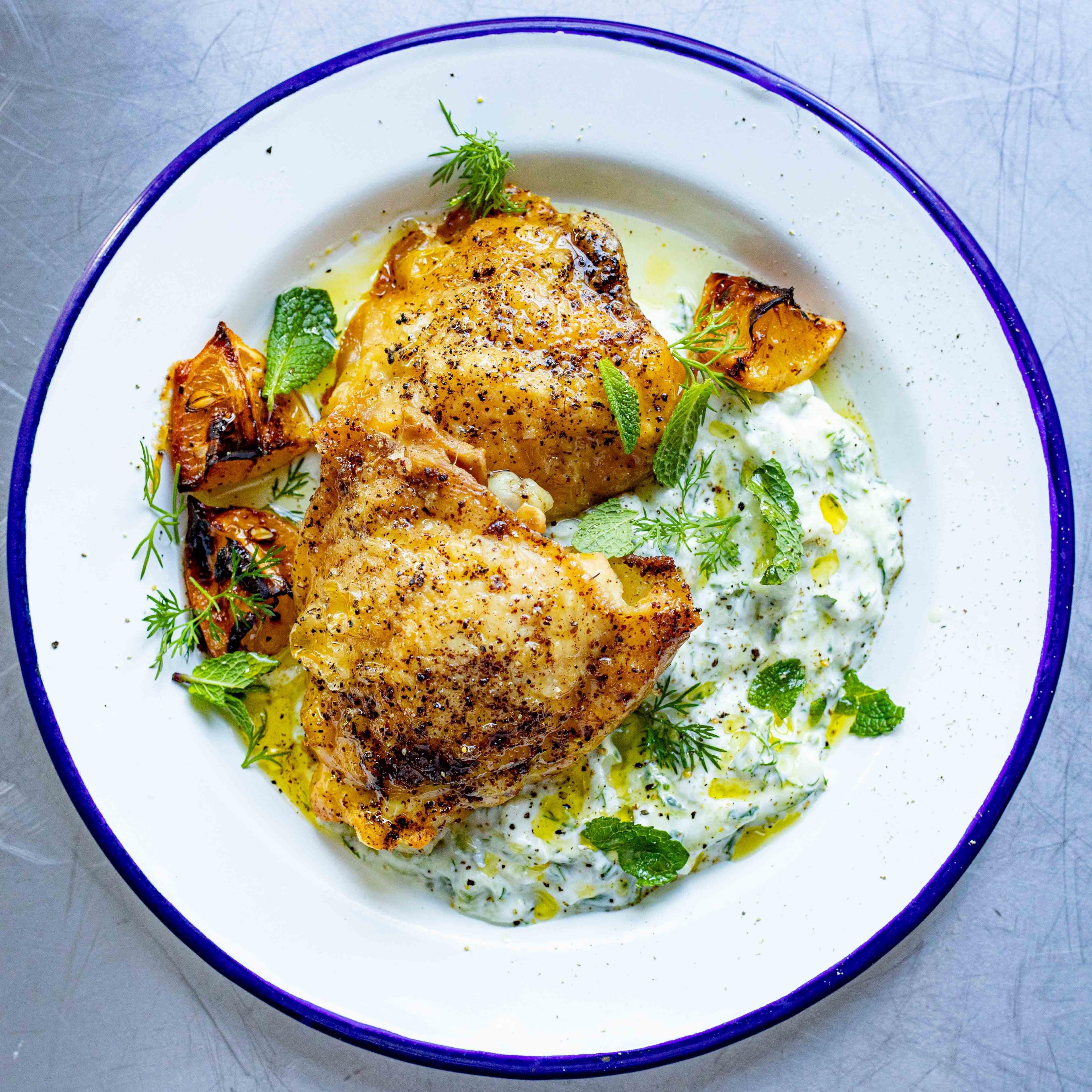 Sumac Chicken with Tzatziki