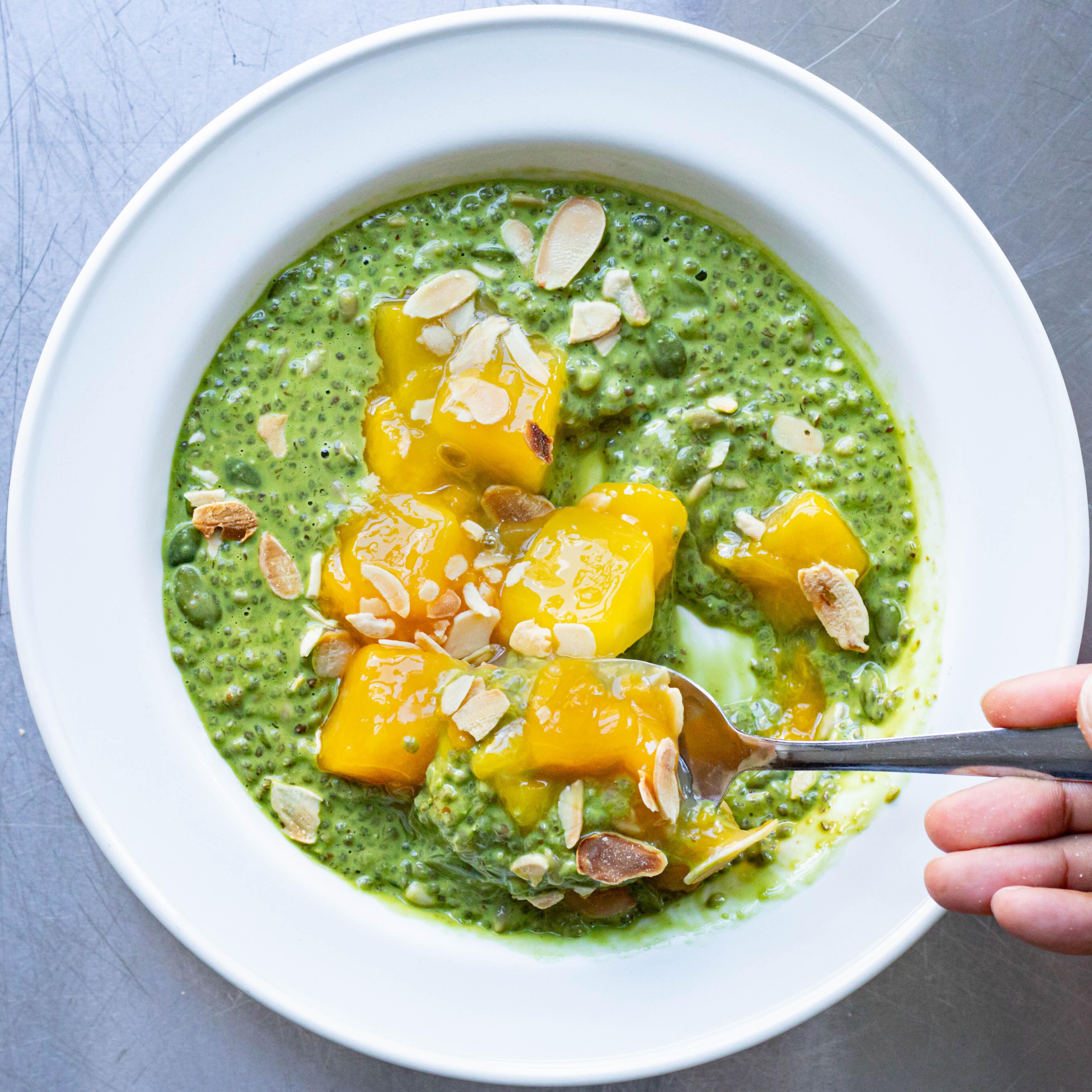 Matcha Chia Bowl with Mango