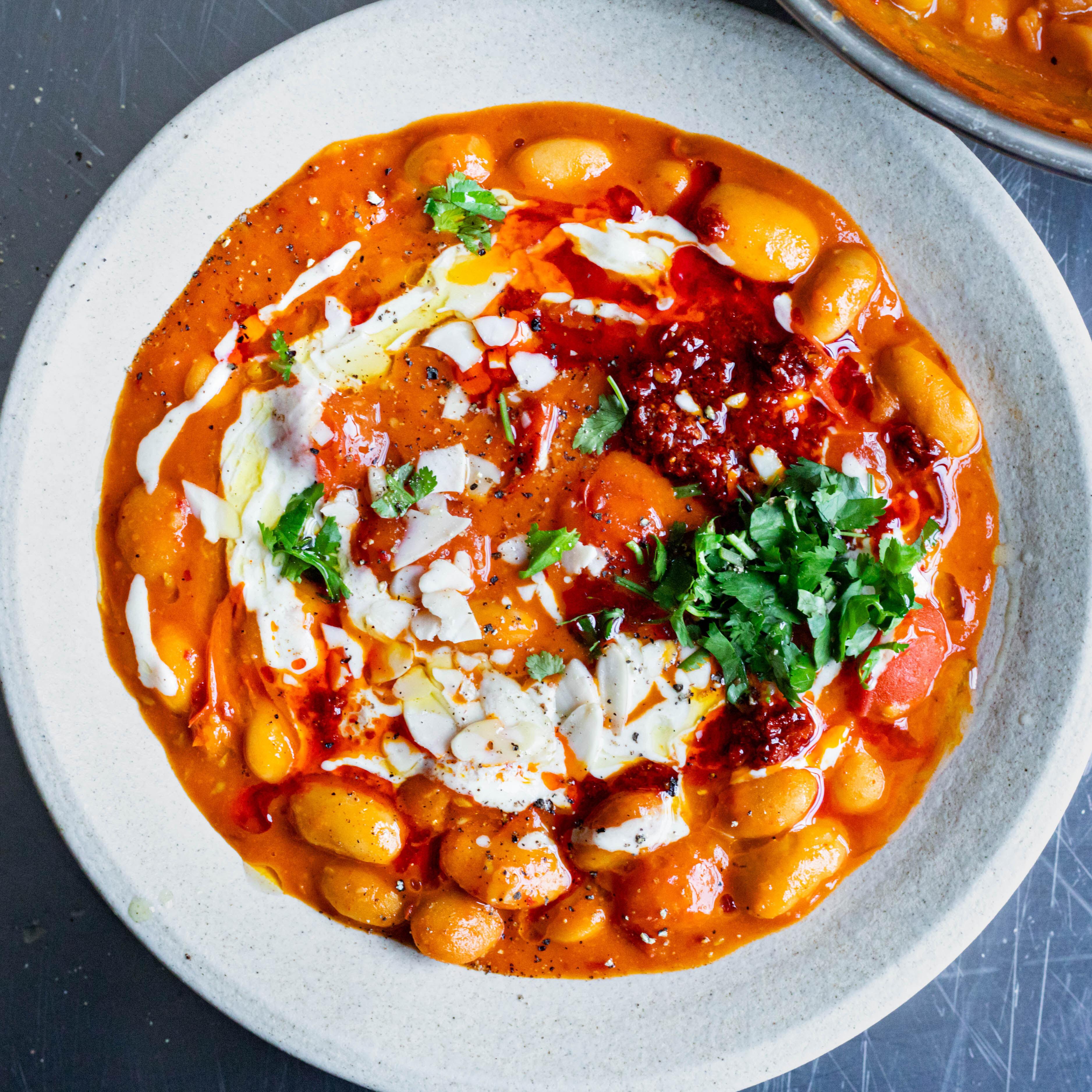 10 Minute Harissa Beans