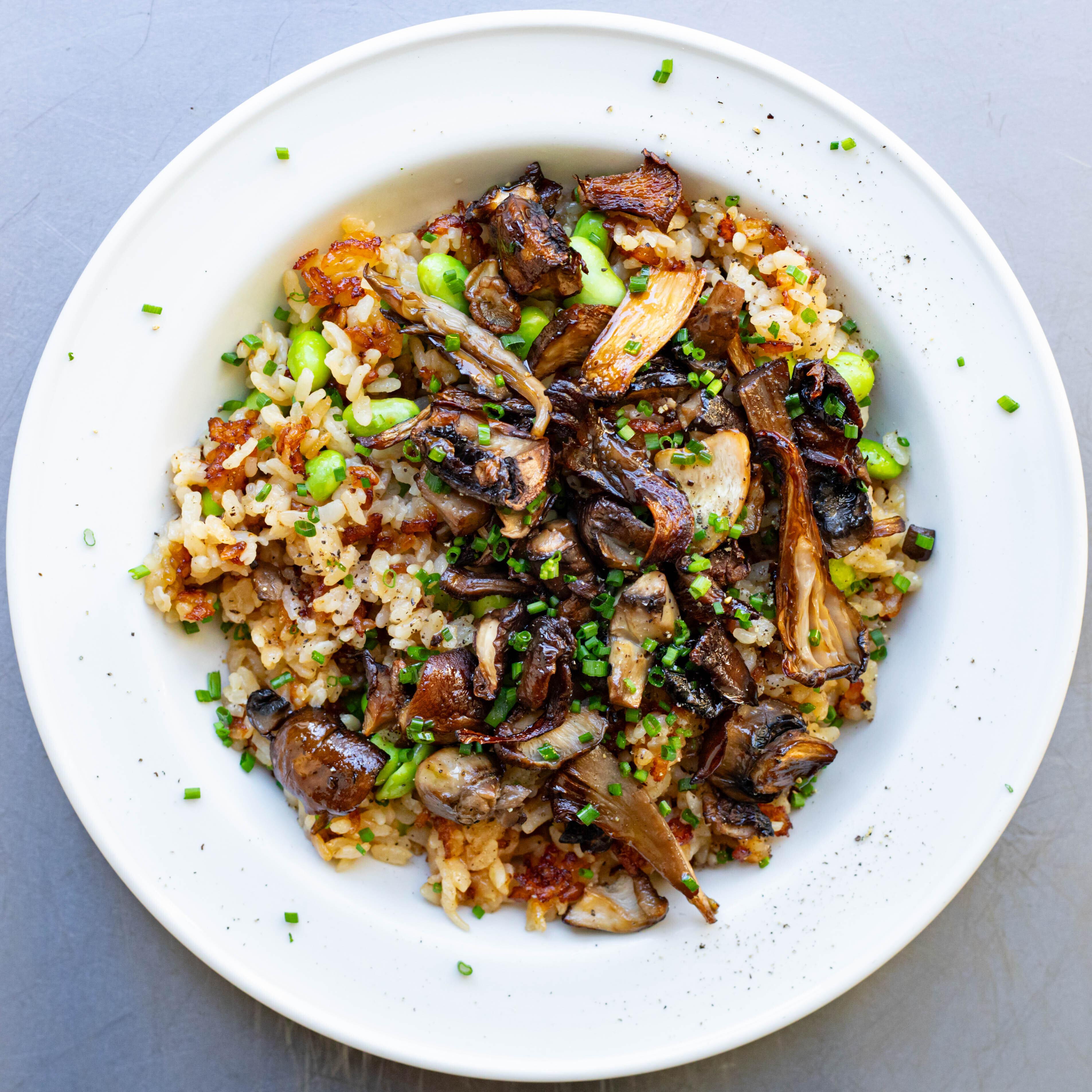 Crispy Mushroom Rice