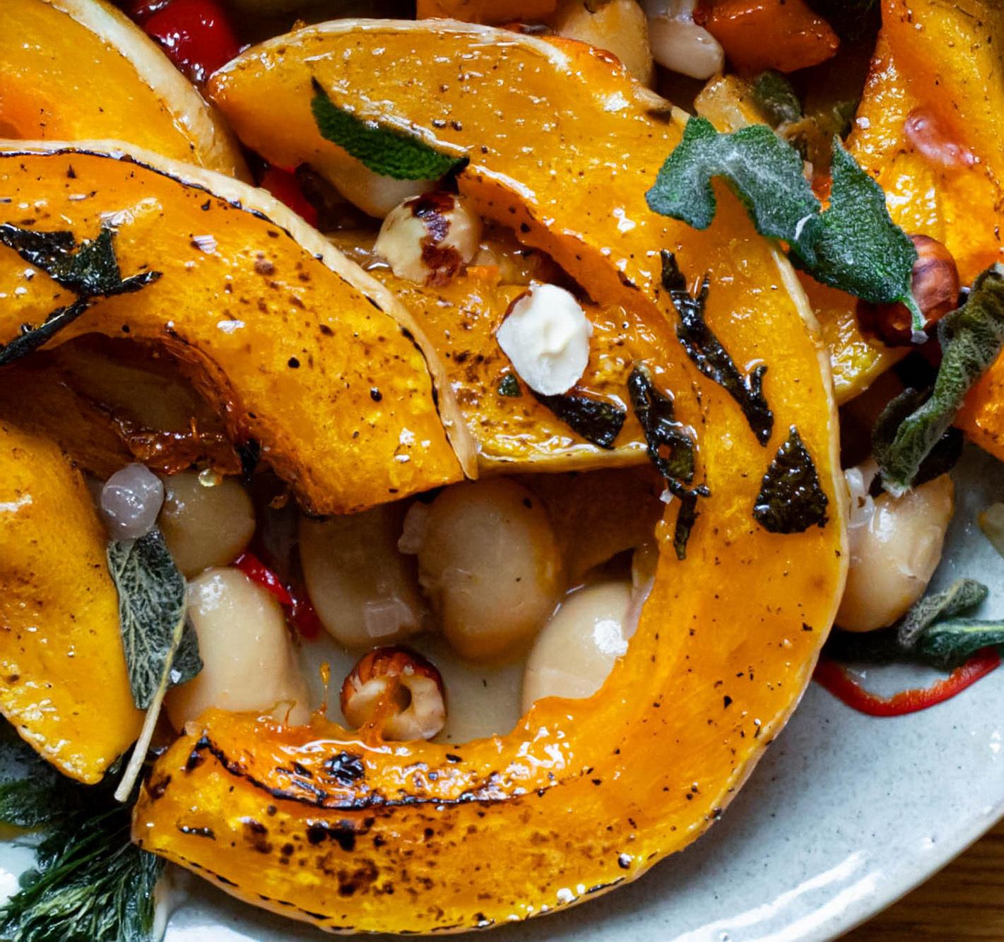 Spiced Squash with Crispy Sage