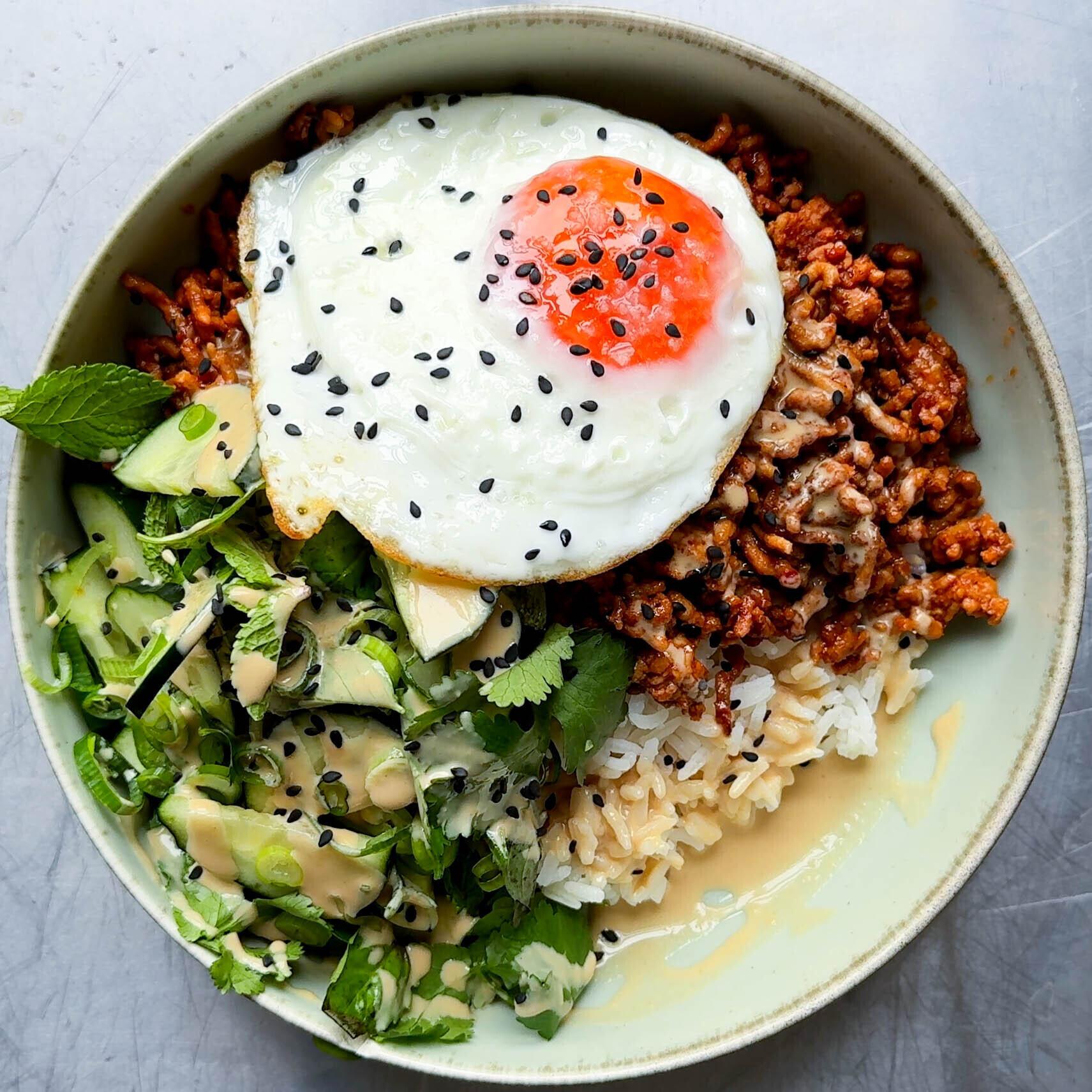 Spicy Pork Rice Bowl