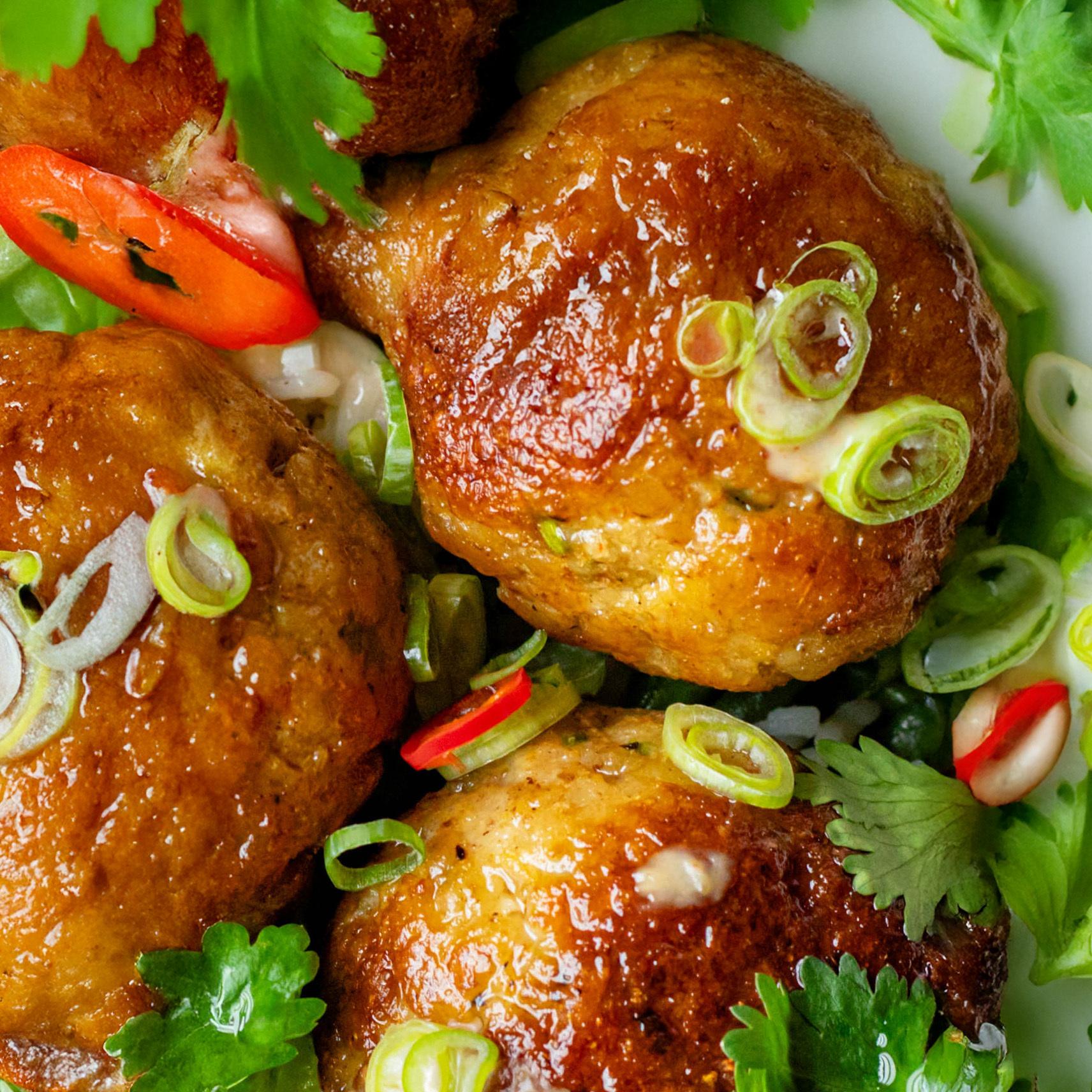 Thai Red Chicken Meatballs