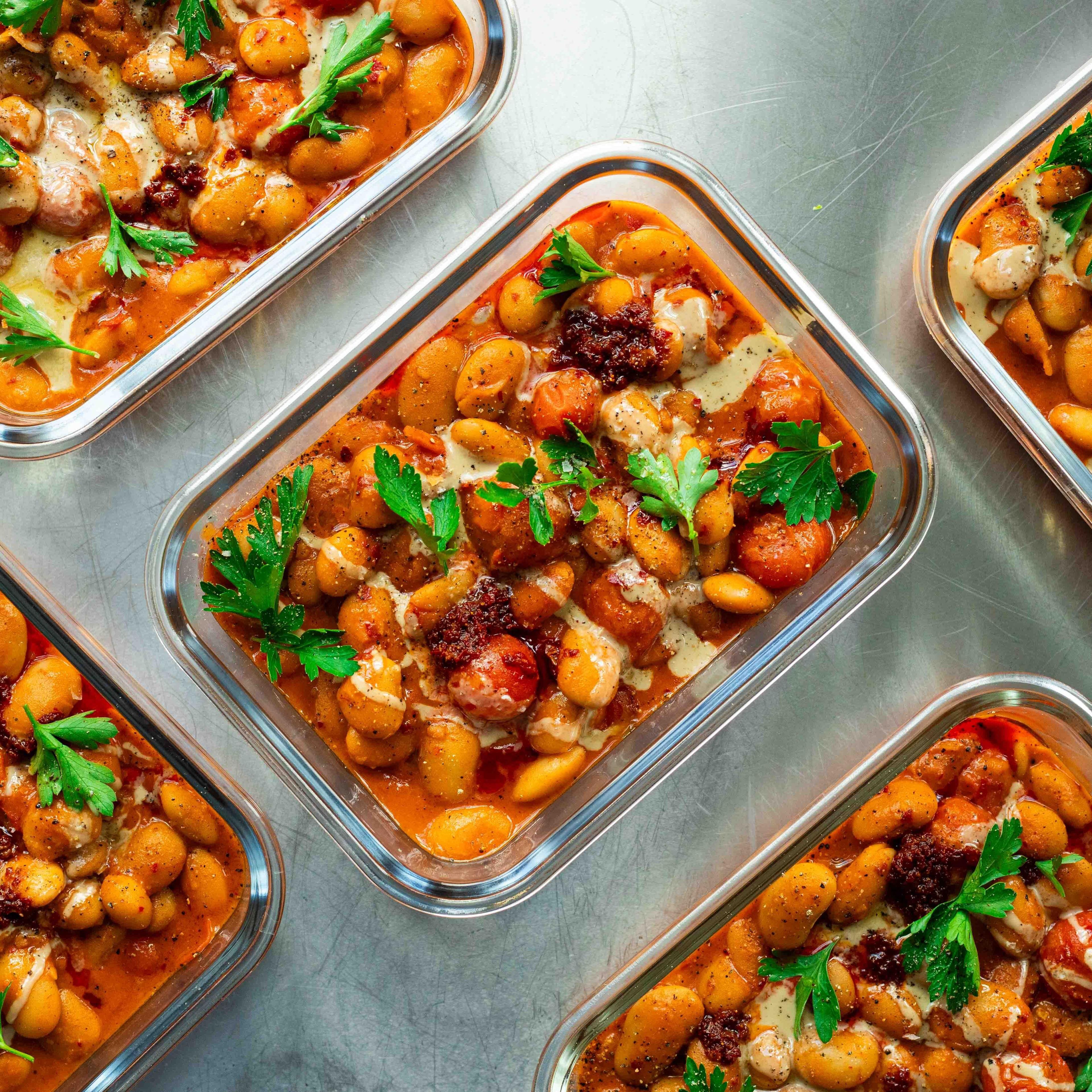 Lunch Box: 10 Minute Harissa Beans