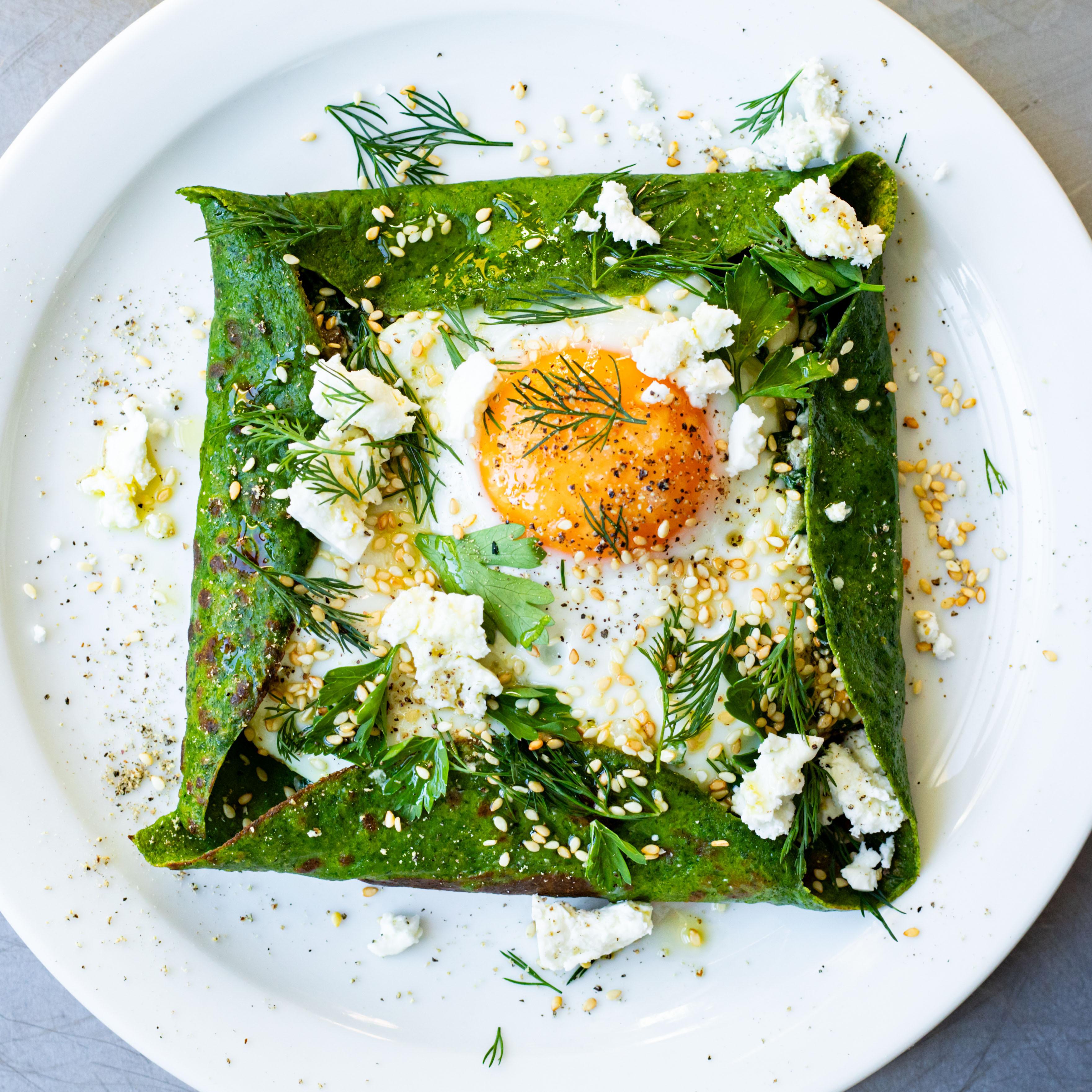 Spanakopita Pancakes