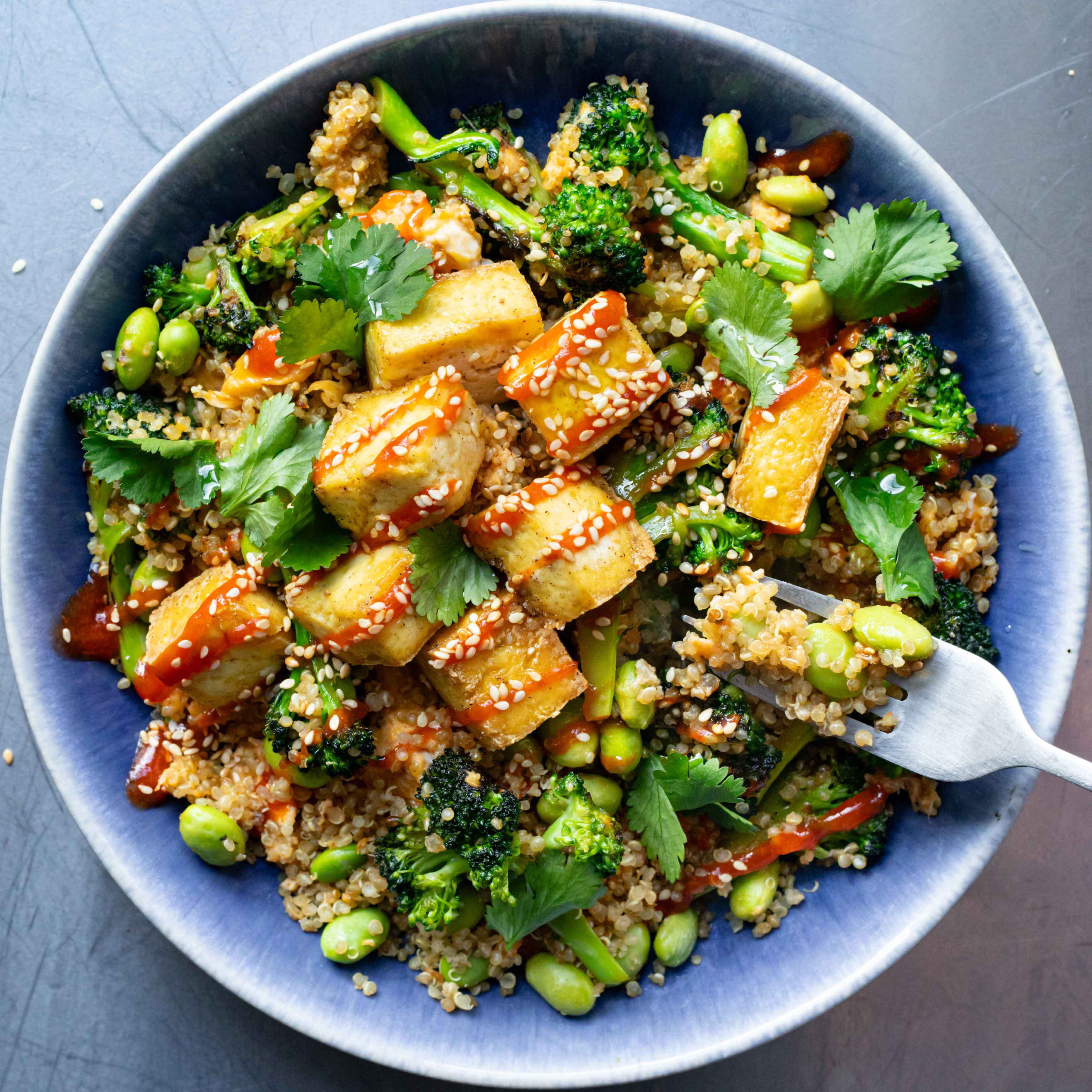 Egg Fried Quinoa Bowl