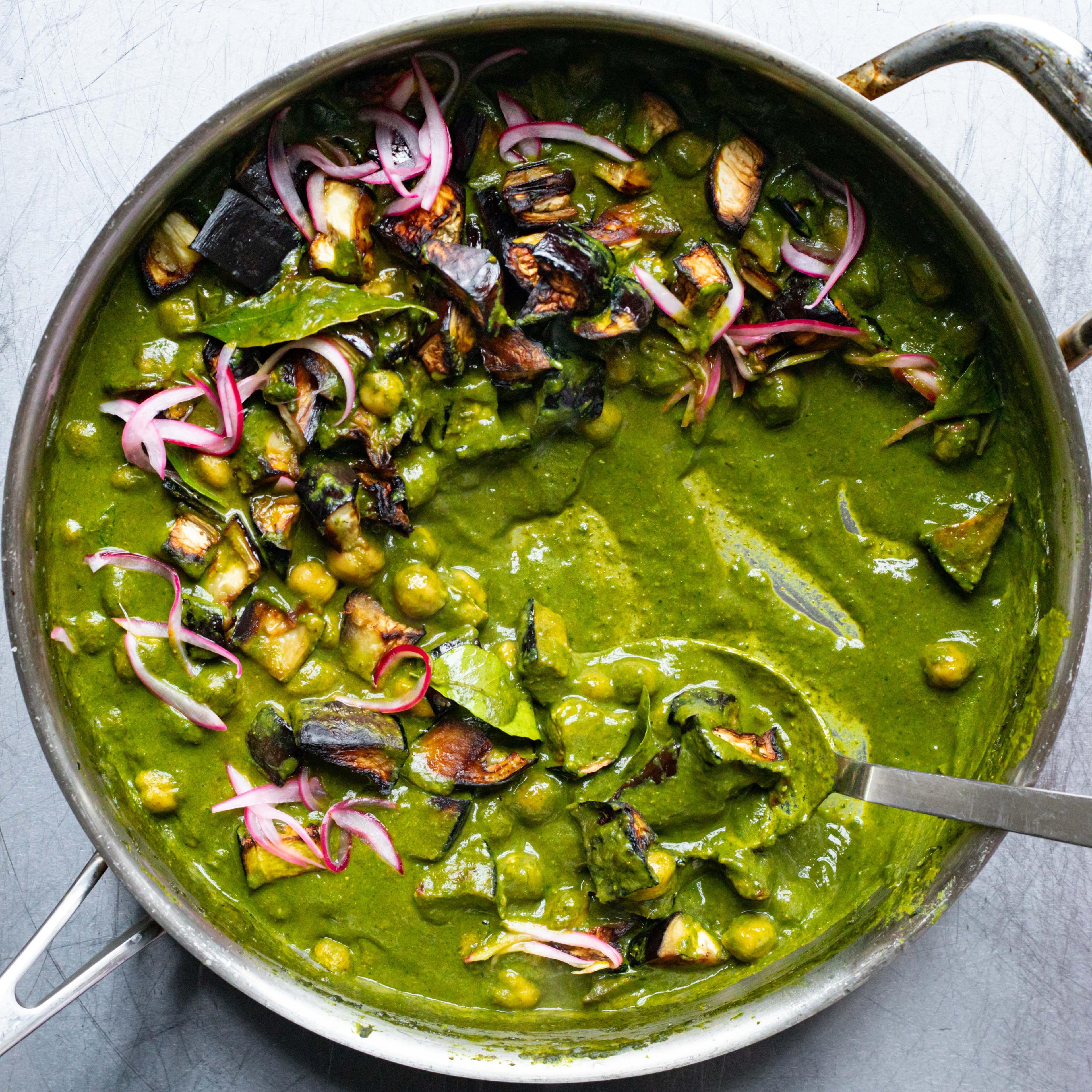 Spicy Green Aubergine Curry 2