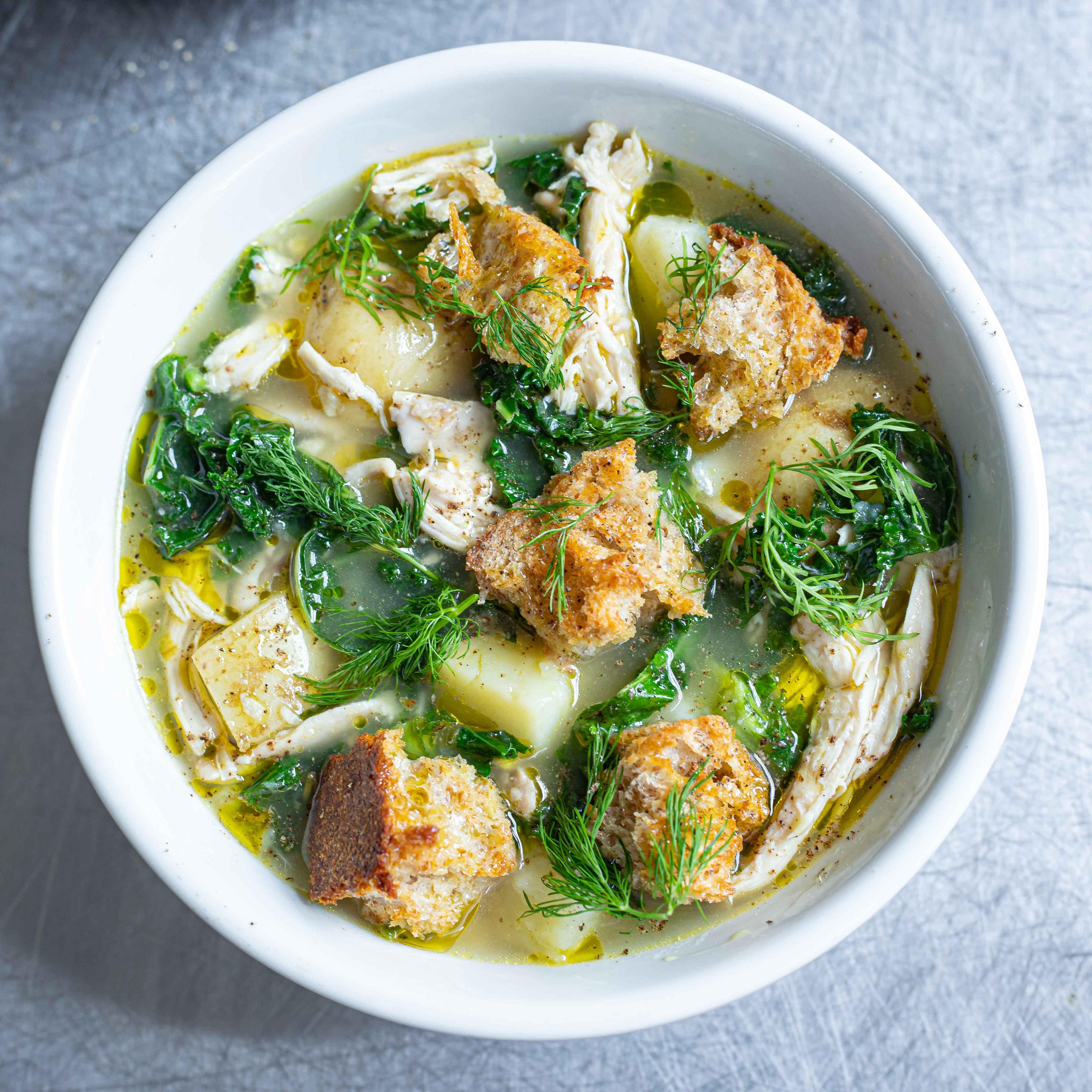 Chicken Kale and Potato Soup