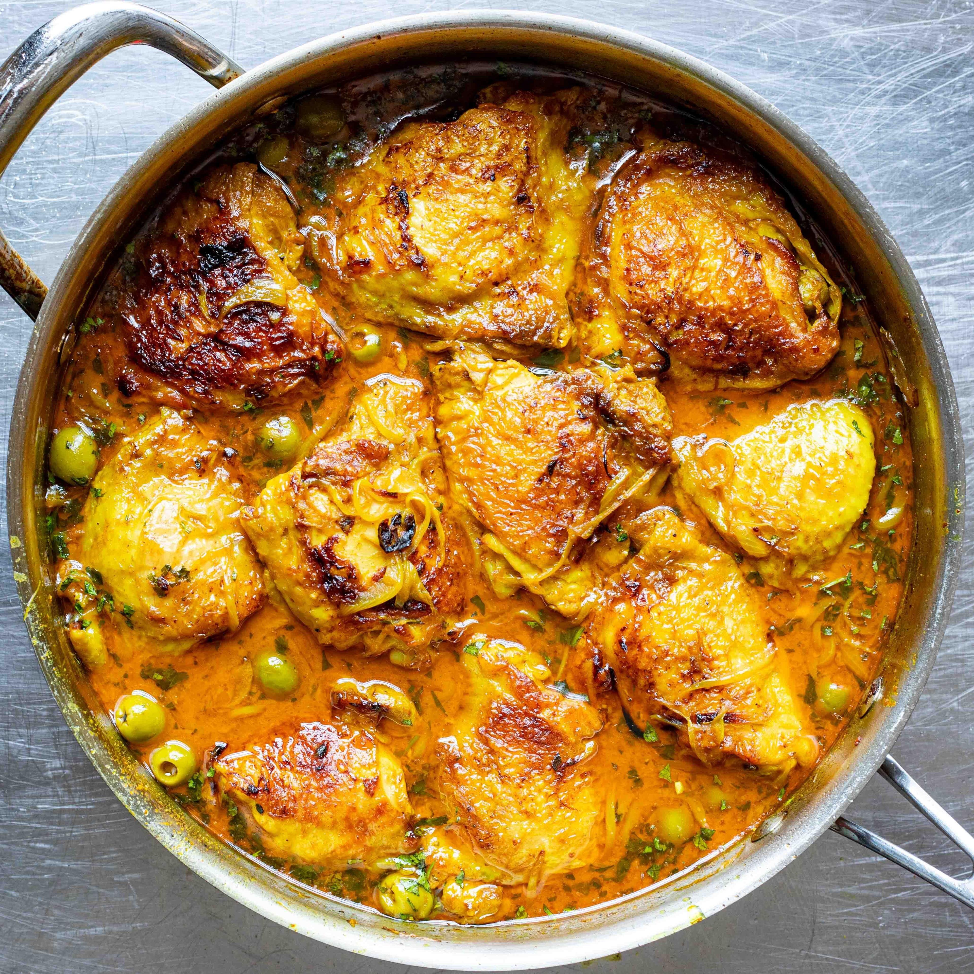 Turmeric Braised Chicken Chickpeas